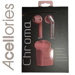Pink Chroma Wireless Bluetooth Ear Pod Kit